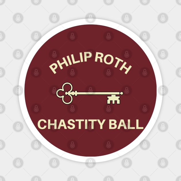 Philip Roth Chastity Ball Magnet by Bookfox